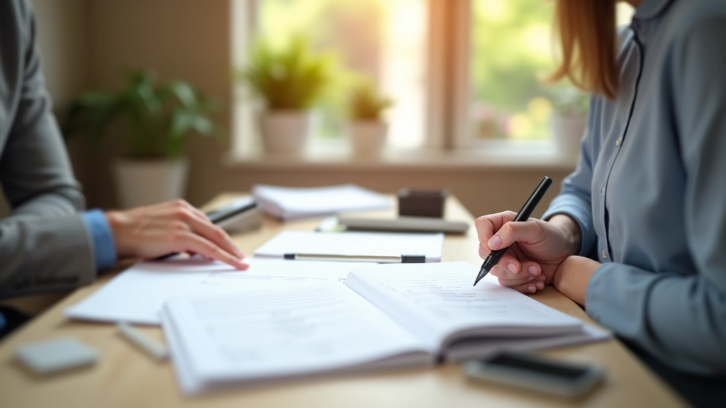 Planification financière personnelle avec agenda, objectifs écrits et stratégies sur papier, environnement calme et organisé